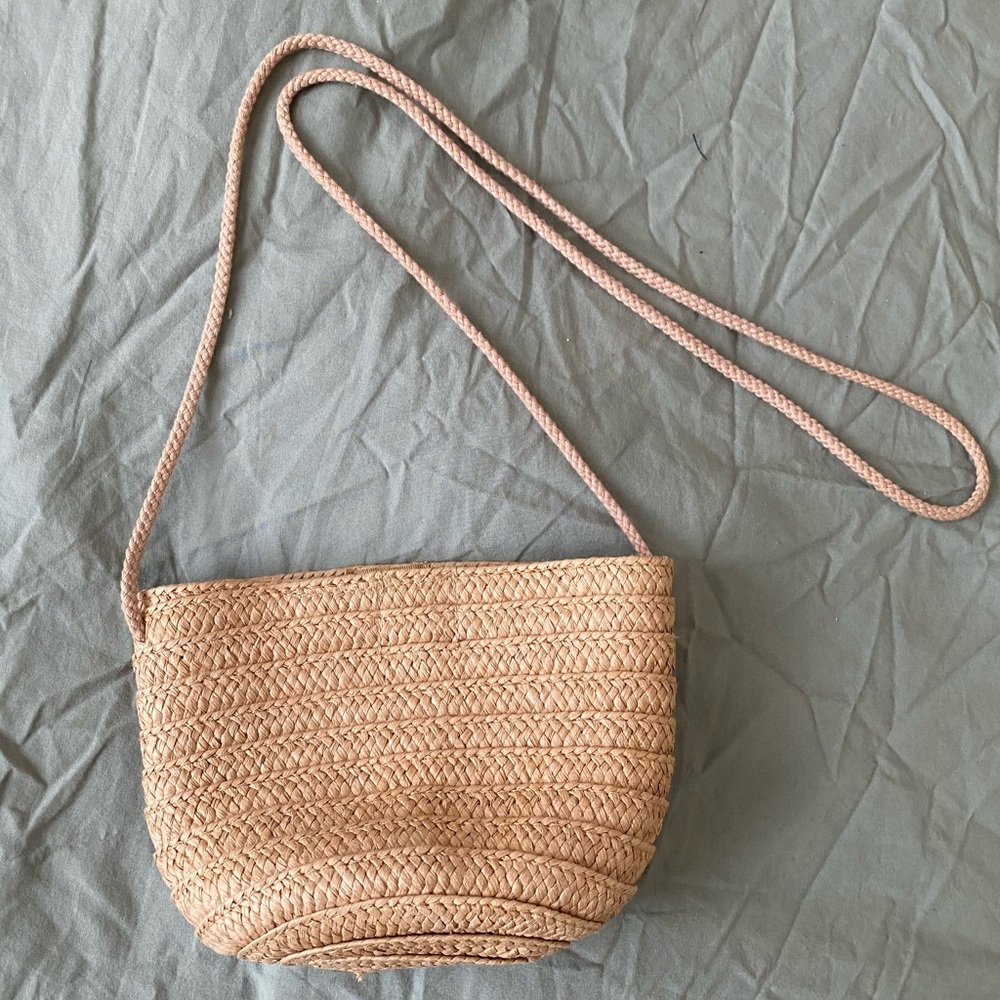 Small Crossbody Straw Purse